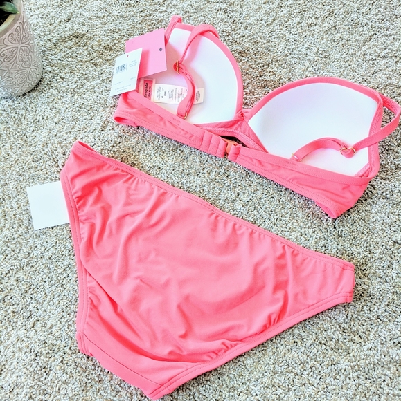 Pink Kate Spade Peony Pink Two piece Swimsuit - Picture 5 of 7